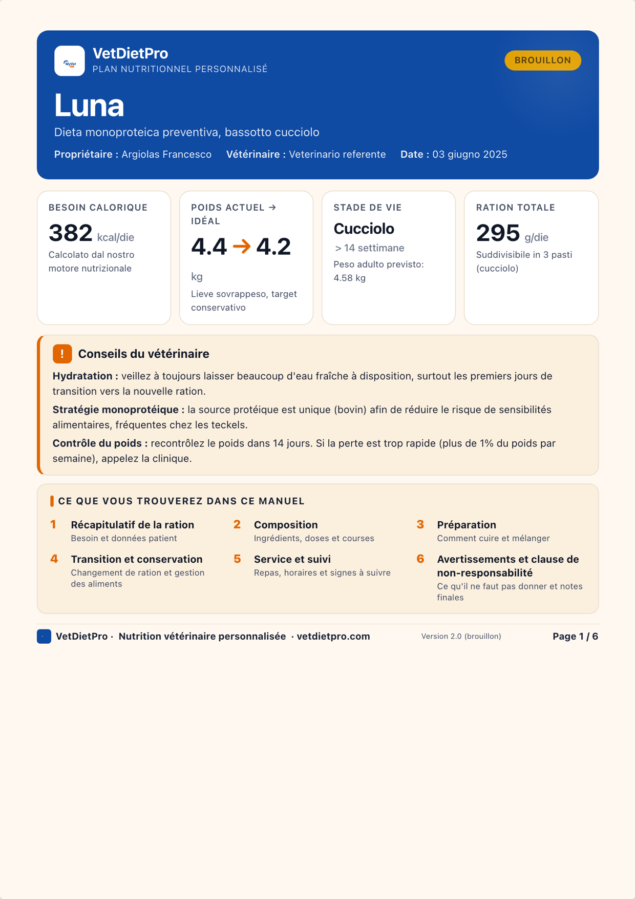 Compte rendu PDF au logo de votre clinique